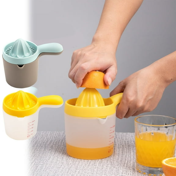 Citrus Juicer Manual Press, Pulp Separator, Non-Slip Base, Easy Squeezing, Drip-Free Pouring, Fresh Juice Lovers, Home Bartenders, Efficient Extractor Akmoler | Gray