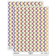 thumbnail image 1 of Citrus Lemon Orange Slice Sketch 200+ Round Stickers - Rainbow - Matte Finish - 0.50" Size, 1 of 3