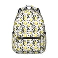 thumbnail image 1 of Citrus Lemon Zest Backpack - Spacious School Rucksack with Padded Straps, Fashionable Bookbag for Teens & College Students, Great Campus Gift, 1 of 6