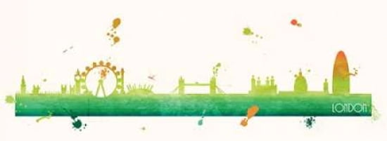 Citrus London Canvas Art - Anna Quach (24 x 48)