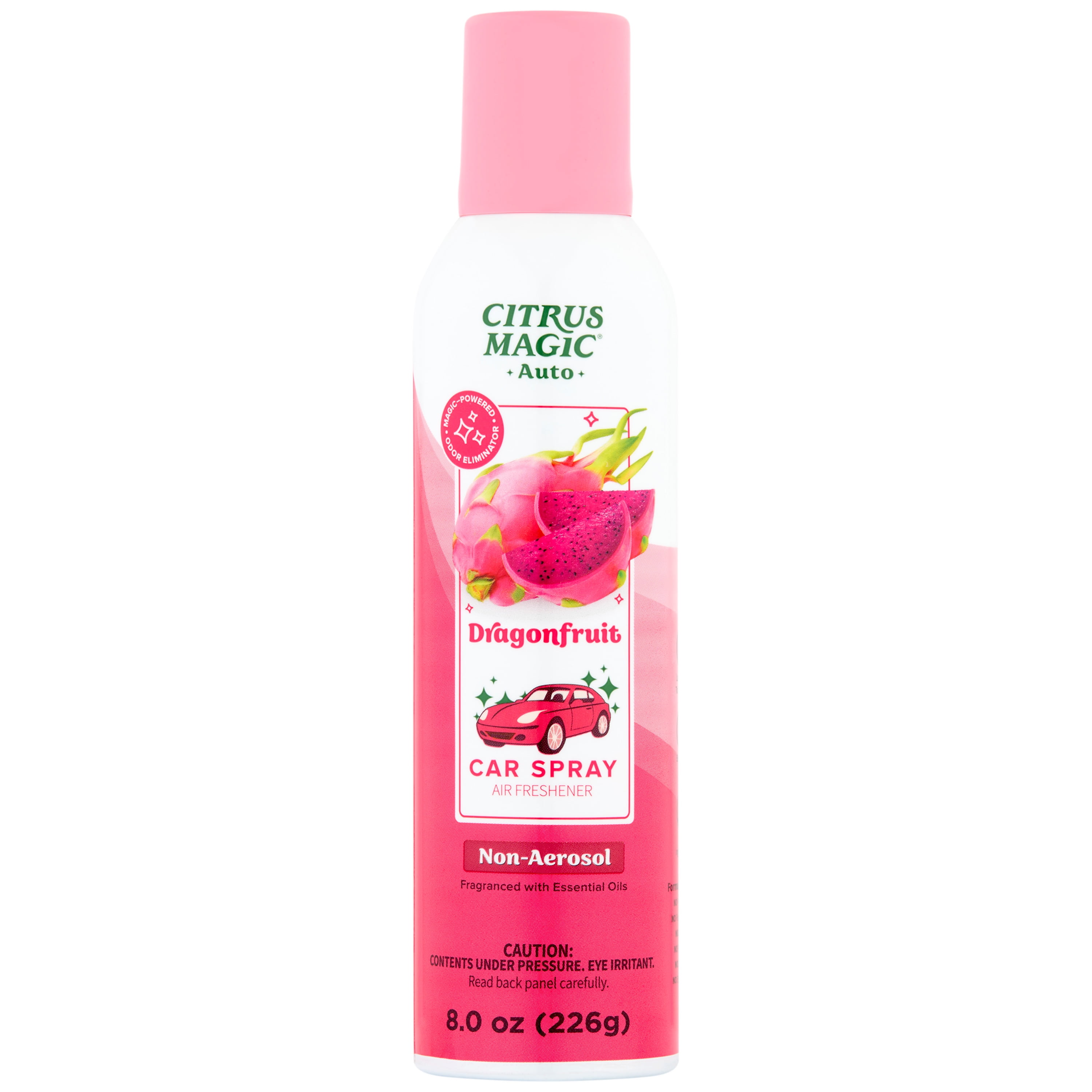 Citrus Magic Auto Odor Eliminating Air Freshener Spray, Dragonfruit, 8-Ounce