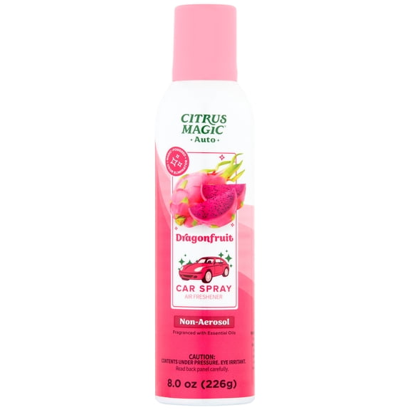 Citrus Magic Auto Odor Eliminating Air Freshener Spray, Dragonfruit, 8-Ounce