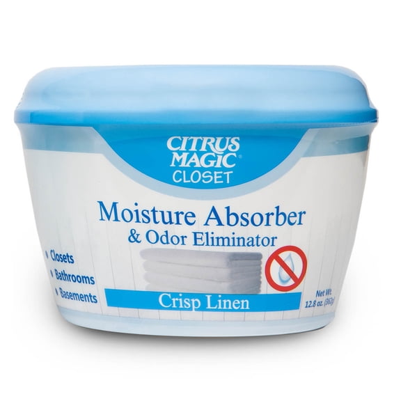 Citrus Magic Closet Moisture Absorber, Odor Eliminator & Air Freshener, Crisp Linen, 12.8 oz