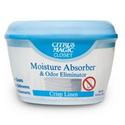 Citrus Magic For Closets, Moisture Absorber and Odor Eliminator, Crisp Linen, 12.8 oz.