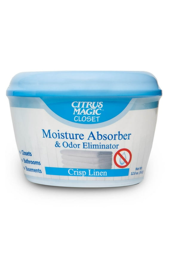 For Closets Moisture Absorber & Odor Eliminator, Crisp Linen, 12.8 oz