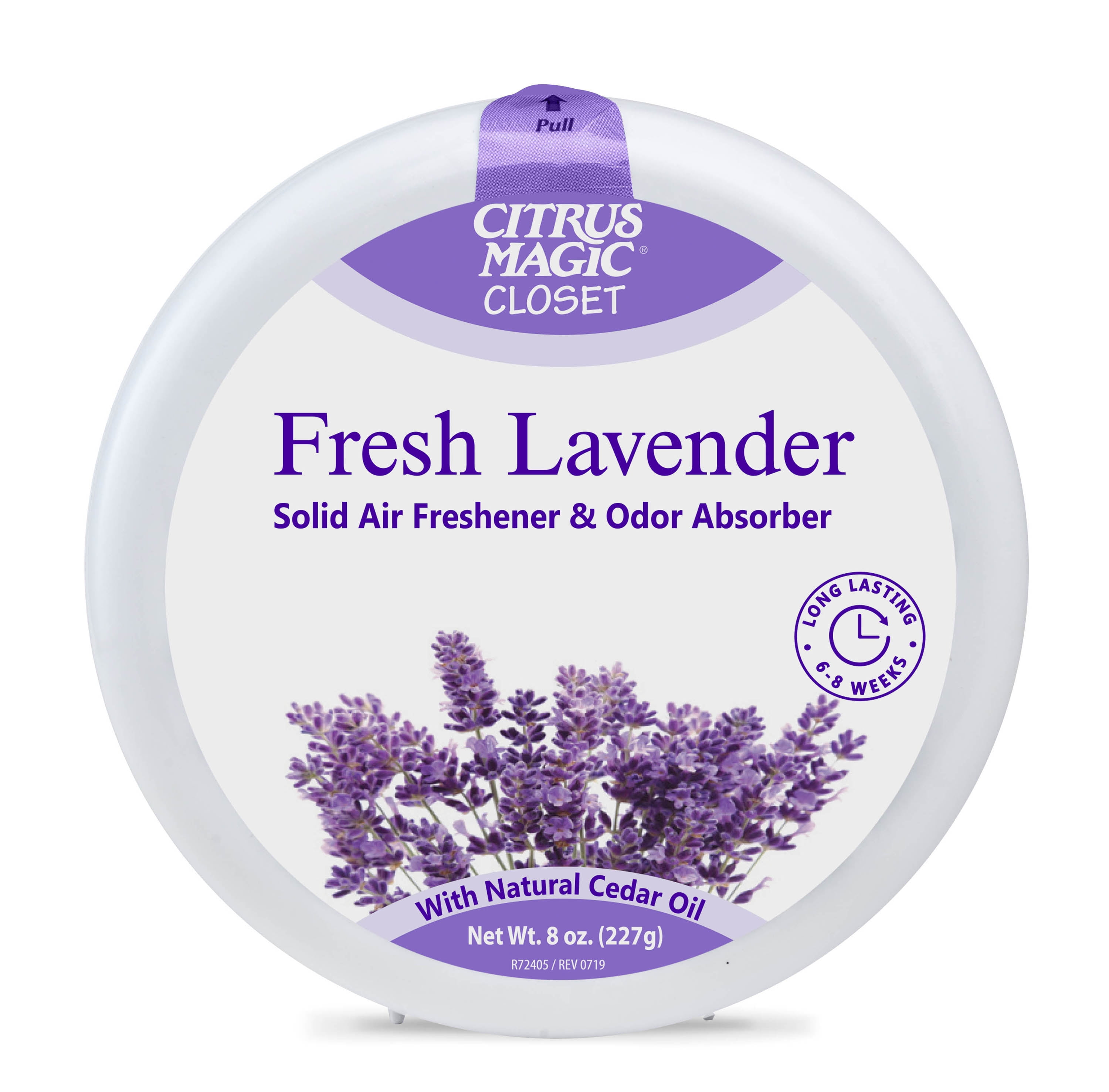 Citrus Magic Odor Absorbing Solid Air Freshener, Fresh Lavender, 8
