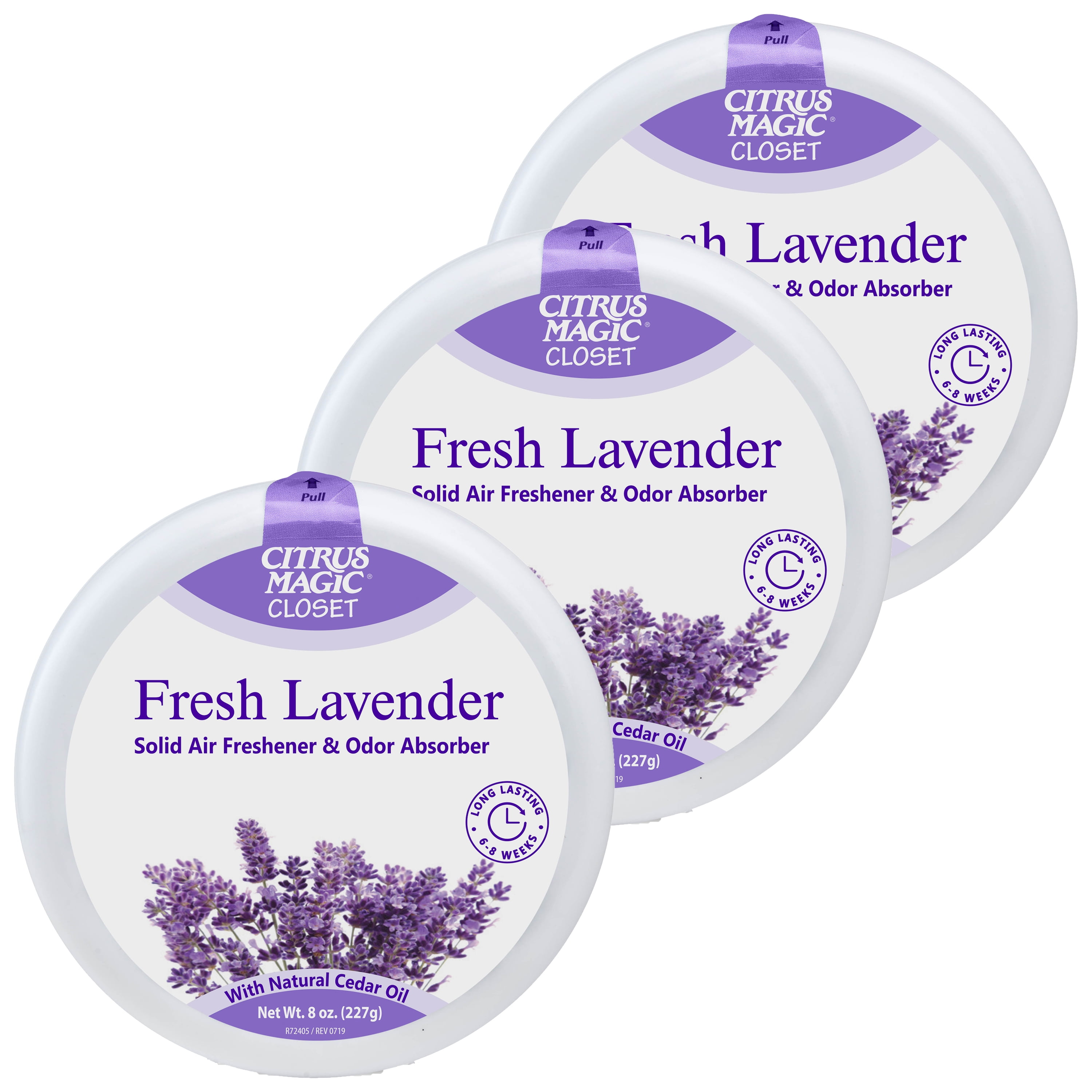 Citrus Magic For Closets Solid Air Freshener, Fresh Lavender, 8Ounce