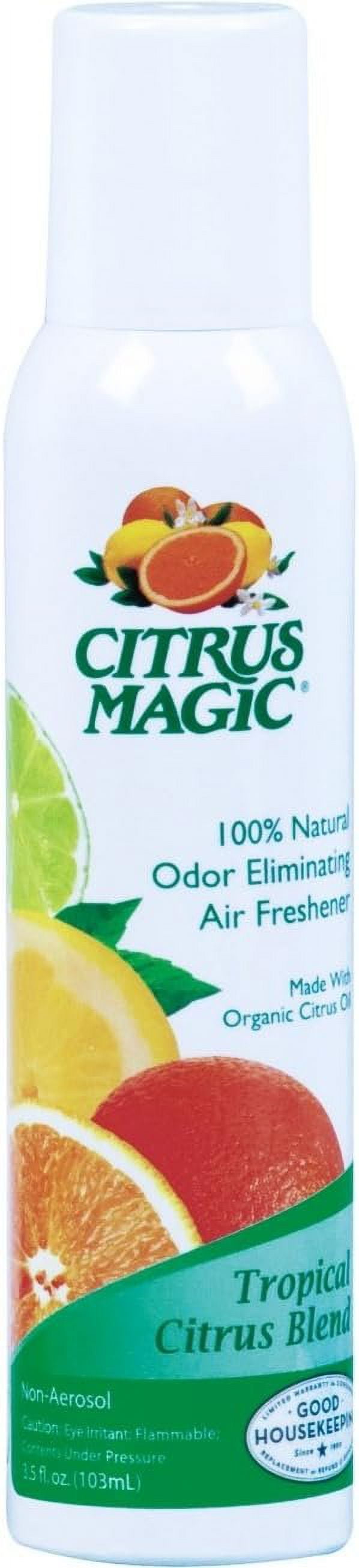 Citrus Magic Freshening Spray Tropical Citrus Blend Scent Can 3.5 Oz
