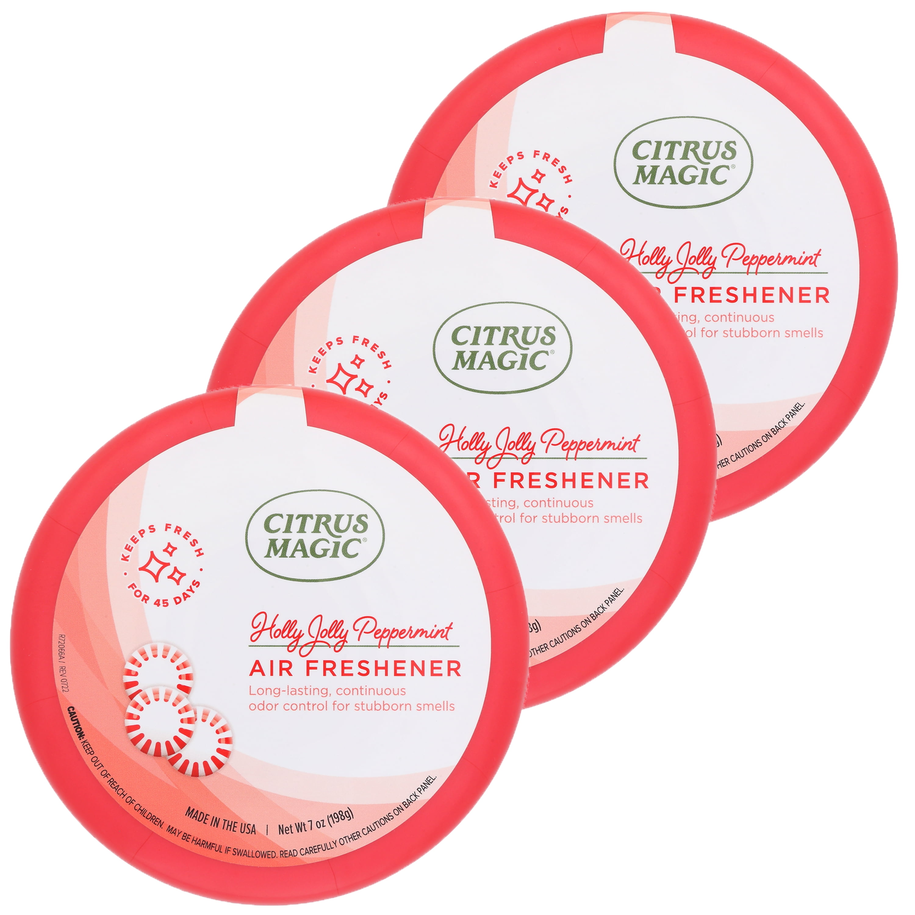 Citrus Magic Holiday Odor Absorbing Solid Air Freshener - Holly Jolly  Peppermint -- 7 oz - Vitacost
