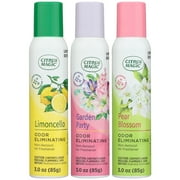Citrus Magic Limited Edition Odor Eliminating Air Freshener Spray, Assorted Spring Fragrances, 3-Ounce, Pack of 3