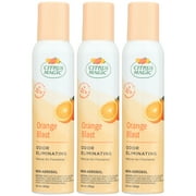 Citrus Magic Odor Eliminating Air Freshener Spray, Orange Blast, 3-Ounce, Pack of 3