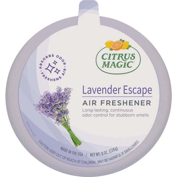 Citrus Magic Odor Absorbing Solid Air Freshener, Lavender Escape 8oz