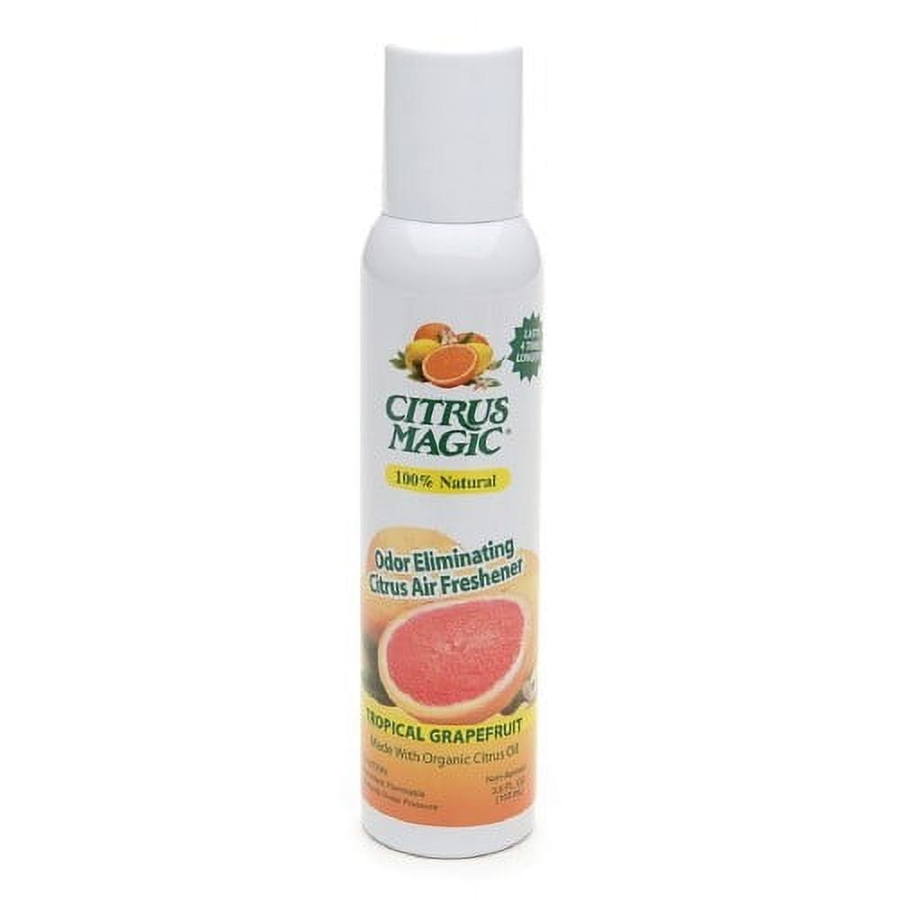 Citrus Magic Odor Eliminating Air Fresheners Grapefruit Scent Aerosol 3.5 Oz Case of 6