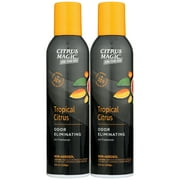Citrus Magic On The Go Air Freshener Spray for Auto, Tropical Citrus, 8 Ounce, 2-Count