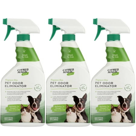 Citrus Magic Pet Odor Eliminator, 22 Fluid Ounces, Pack of 3