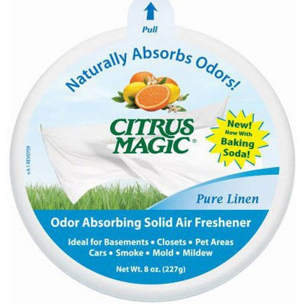 Citrus Magic Solid Air Freshener, Pure Linen, 8Ounce