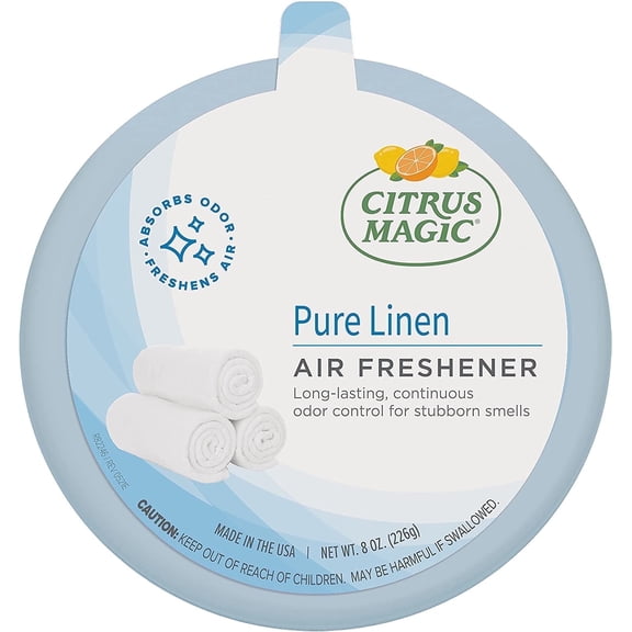 Citrus Magic Solid Air Freshener Pure Linen 8 oz Pack of 2