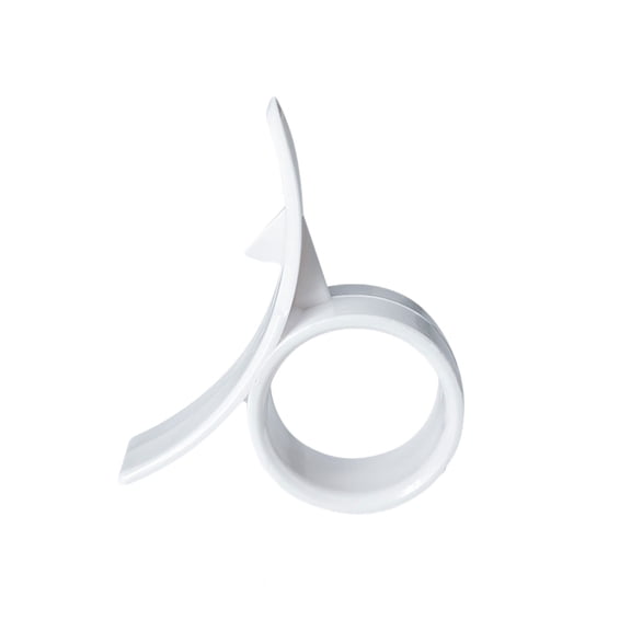 Citrus Peel Cutter, Finger Ring Style Peeler, Food Grade Plastic Peeling Tool, 4.8*2cm Labor-Saving Gadget, Easy Clean Single Hand Tool for Orange and Fruit Peeling,White