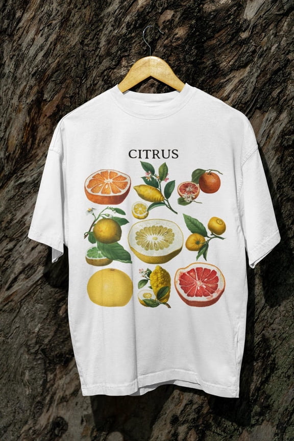 Citrus Shirt, Retro Fruit t-shirt, Orange t-shirt, lemons tshirt, retro graphic tee, vintage tee, vintage fruit shirt, aesthetic graphic tee