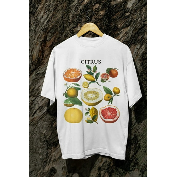 Citrus Shirt, Retro Fruit t-shirt, Orange t-shirt, lemons tshirt, retro graphic tee, vintage tee, vintage fruit shirt, aesthetic graphic tee