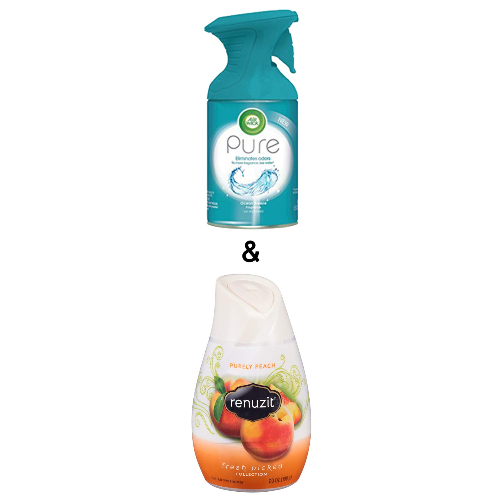 Citrus Sunburst Adjustable By Renuzit & Pure Air Freshener Spray, Ocean