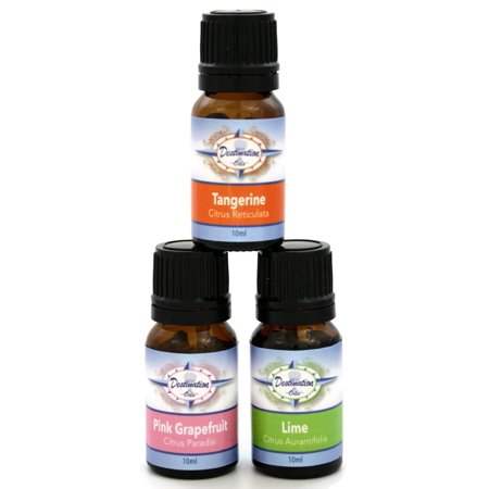 Citrus Trio Essential Oil Gift Set- Lime, Tangerine, Pink Grapefruit