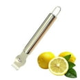 thumbnail image 1 of Citrus Zester, Lemon Grater, Stainless Steel Fruit Grater for Fine Zest and Peel, Ergonomic Handle for Baking, Cooking, and Marinades, 1 of 3