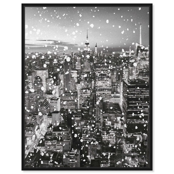 City Abstract Splash Canvas Black And White Urban Photography By ...
