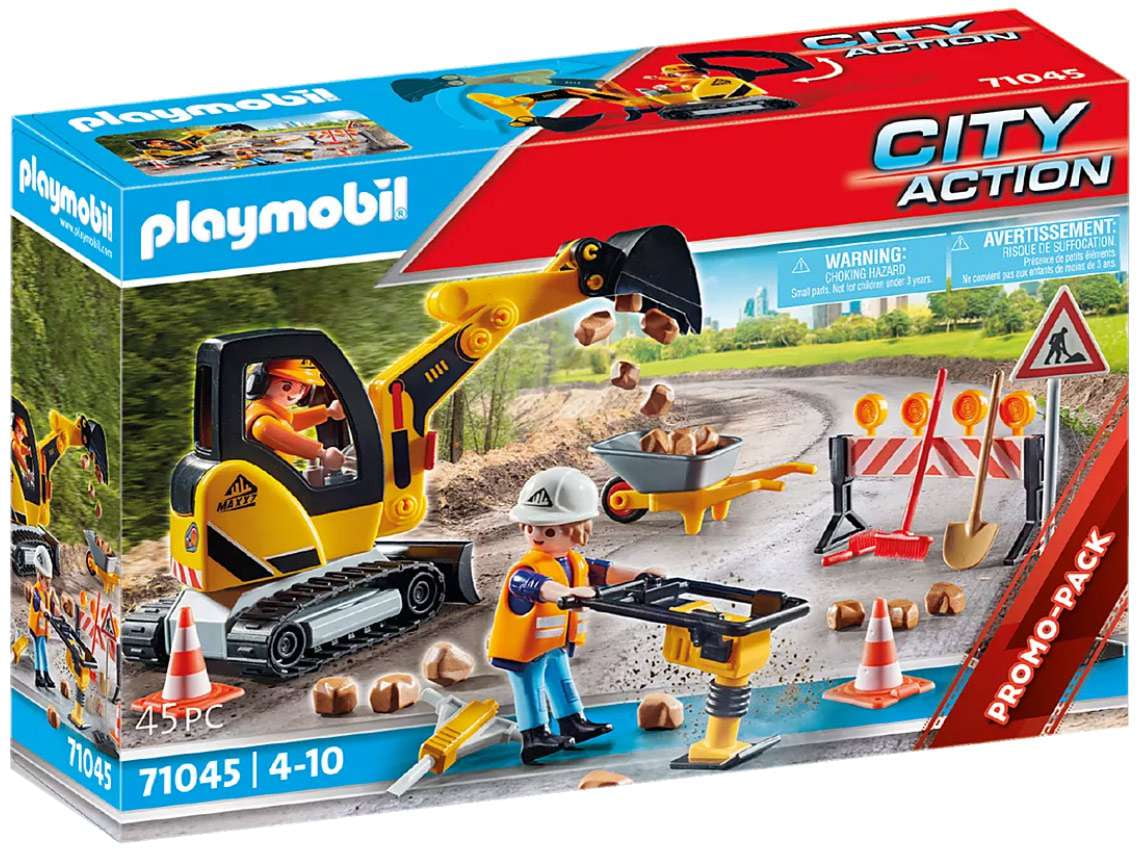 City Action Road Construction Set Playmobil 71045 (Promo-Pack)