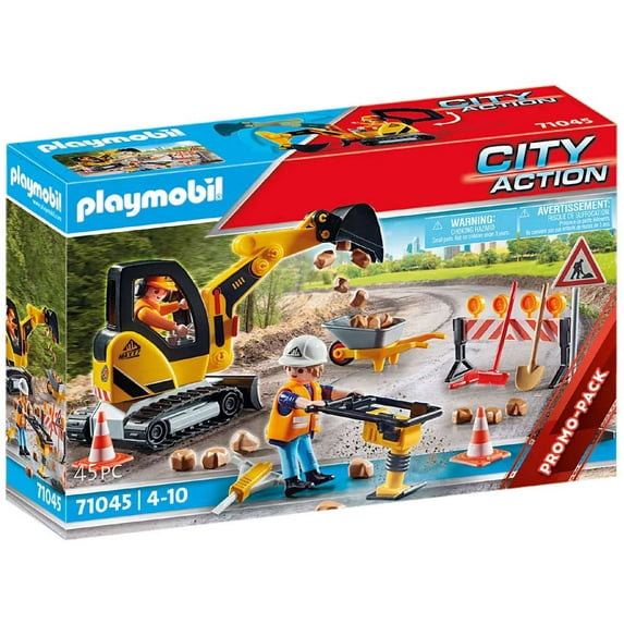 City Action Road Construction Set Playmobil 71045 (Promo-Pack)
