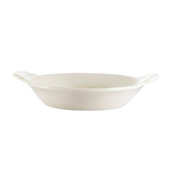 City Arts ChinaStoneware Oval Welsh Rarebit Baking Dish, 8 oz, 8.75" x 5" x 1", Bone White | 36/Case