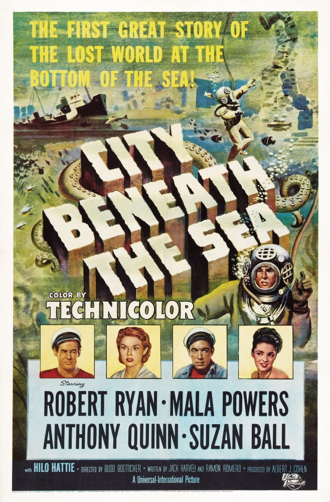 City Beneath The Sea Canvas Art -  (11 x 17)