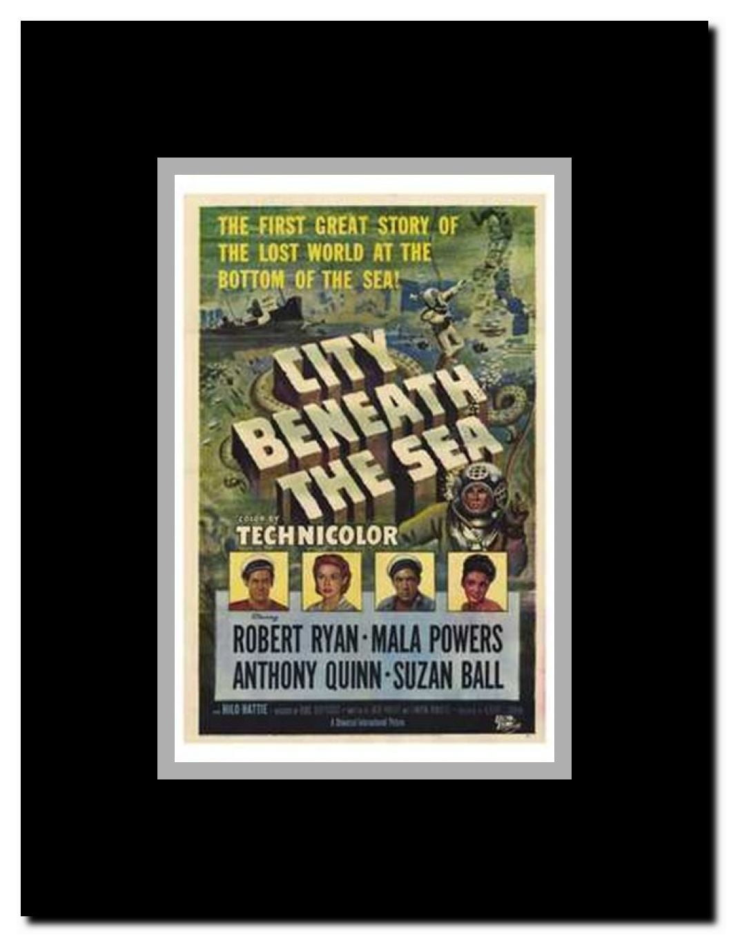 City Beneath the Sea Framed Movie Poster