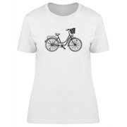 City Bicycle With Basket T-Shirt Women -Image by Shutterstock, Female Small