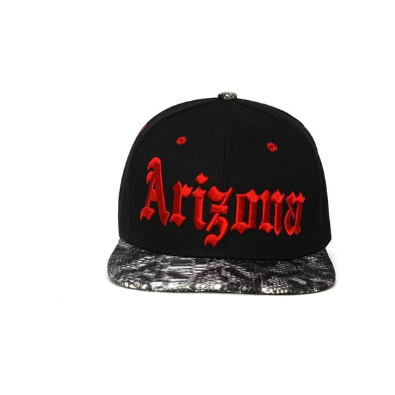 City Black/Snakeskin Olde English Adjustable Baseball Cap - Arizona