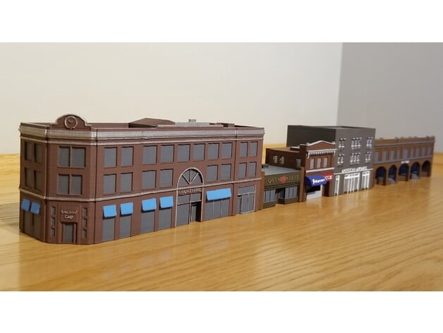 City Block 5 Urban Town Buildings Set T Gauge T Scale 1 450 No city-block-5-urban-town-buildings-set-t-gauge-t-scale-1-450-no