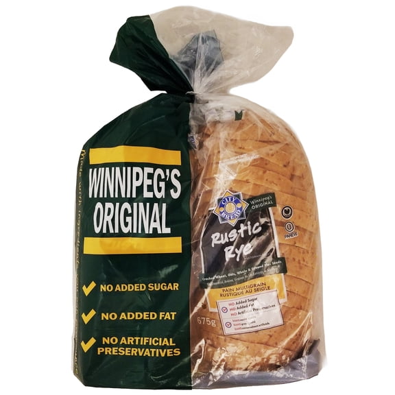 City Bread Rustic Rye Multigrain Bread 2x675g (23.8 oz) | Sliced 2-Pack