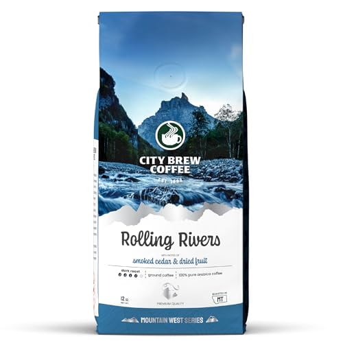 City Brew Rolling Rivers Blend Dark Roast Ground Coffee, 12 oz