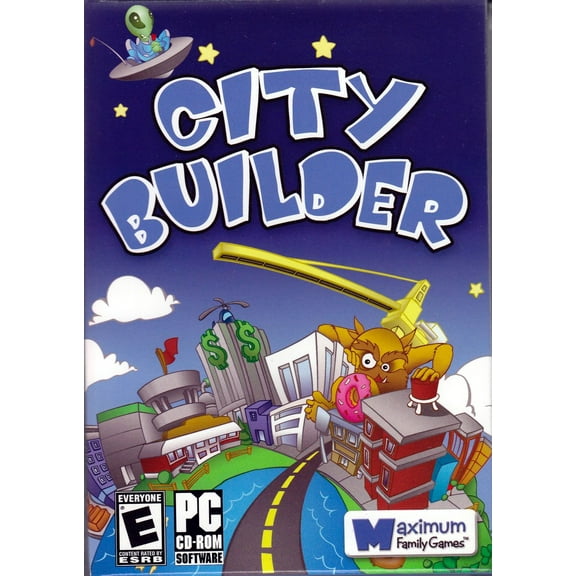 City Builder PC CD-Rom Software - An Interactive Puzzle Game for all ages