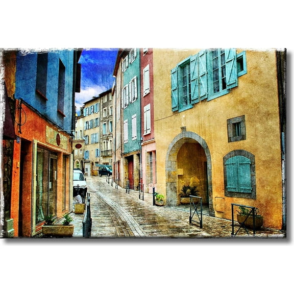 City Buildings Picture on Stretched Canvas, Wall Art Décor, Ready to Hang