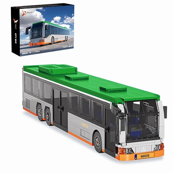 City Bus Building Blocks Set Compatible with Lego City Bus Toy for Adults Boys 712 Pcs