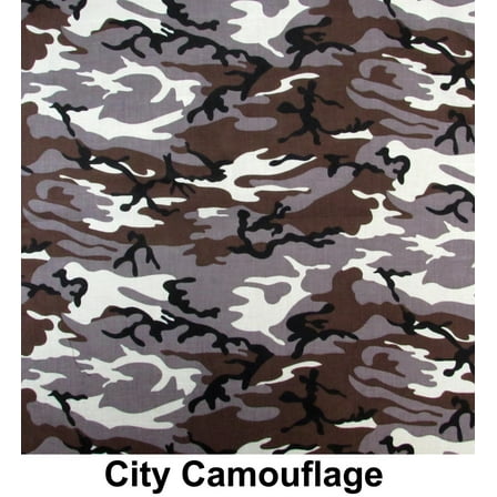 City Camouflage Design Print Cotton Bandana (22 inches x 22 inches)