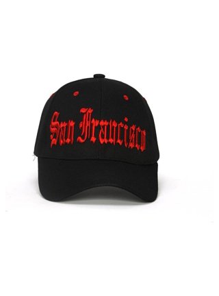 Long Beach Olde English Font Black Snapback Hat 