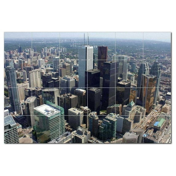 City Ceramic Tile Mural Kitchen Backsplash Bathroom Shower, 400521-S64