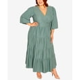 thumbnail image 1 of City Chic English Rose Maxi Dress Clover 16W, 1 of 1