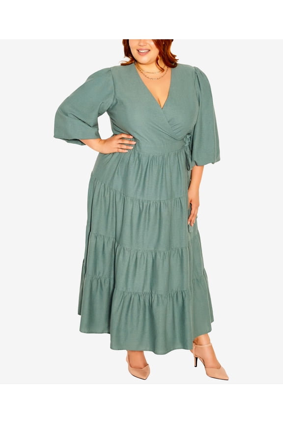 English Rose Maxi Dress Clover 16W