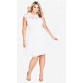 thumbnail image 1 of City Chic Plus Size Lace-Bodice Illusion Dress 16, 1 of 3