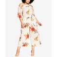 thumbnail image 1 of City Chic Trendy Plus Size Bloom Jumpsuit Ivory Beloved 20W, 1 of 1