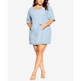 thumbnail image 1 of City Chic Trendy Plus Size Elizabeth Mini Dress Light Deni 20W, 1 of 1