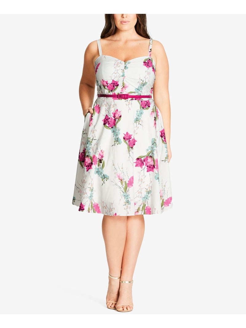 city chic fit and flare dress City Chic Women's Plus Size Dress-Leilani 3D
